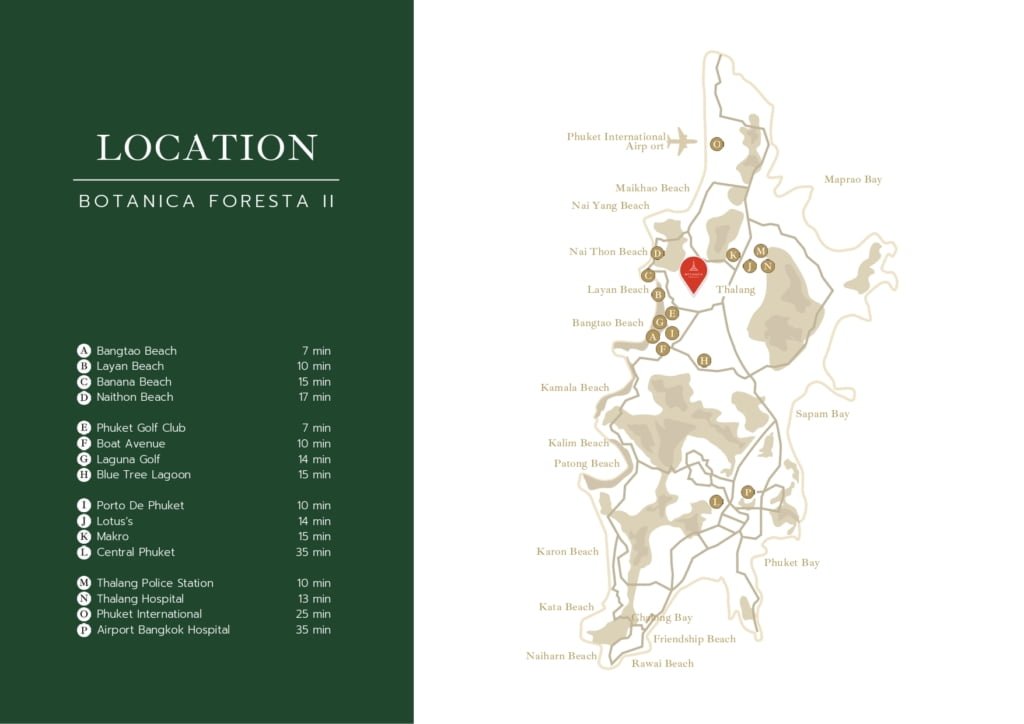 Botanica Foresta II map - phuket