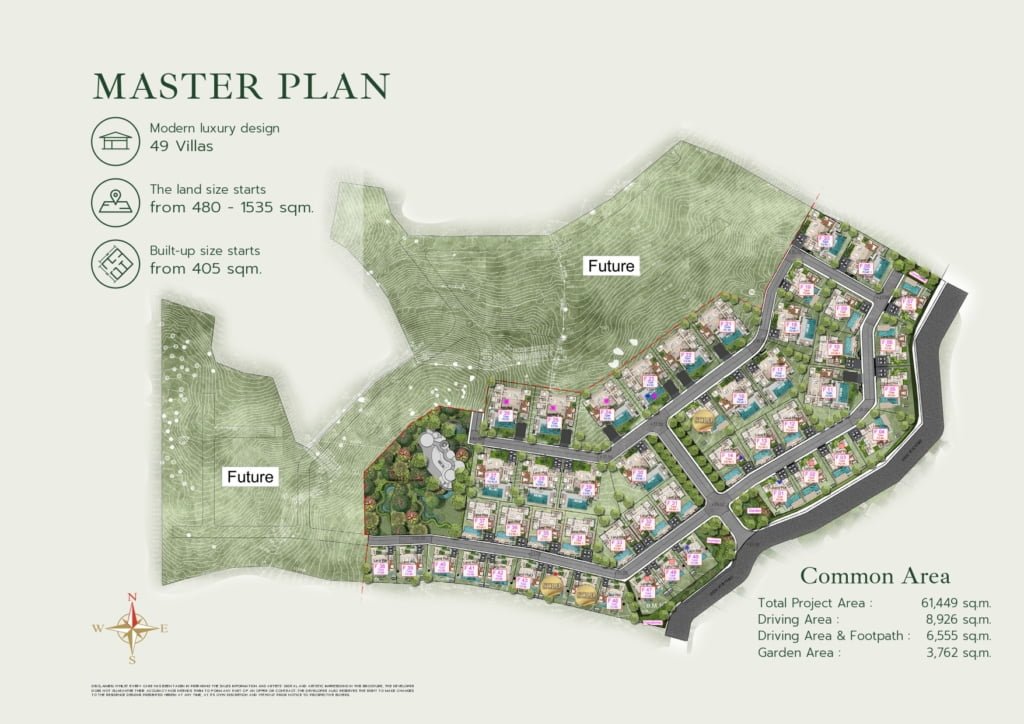 Luxury villas in Phuket forest master plan - Botanica