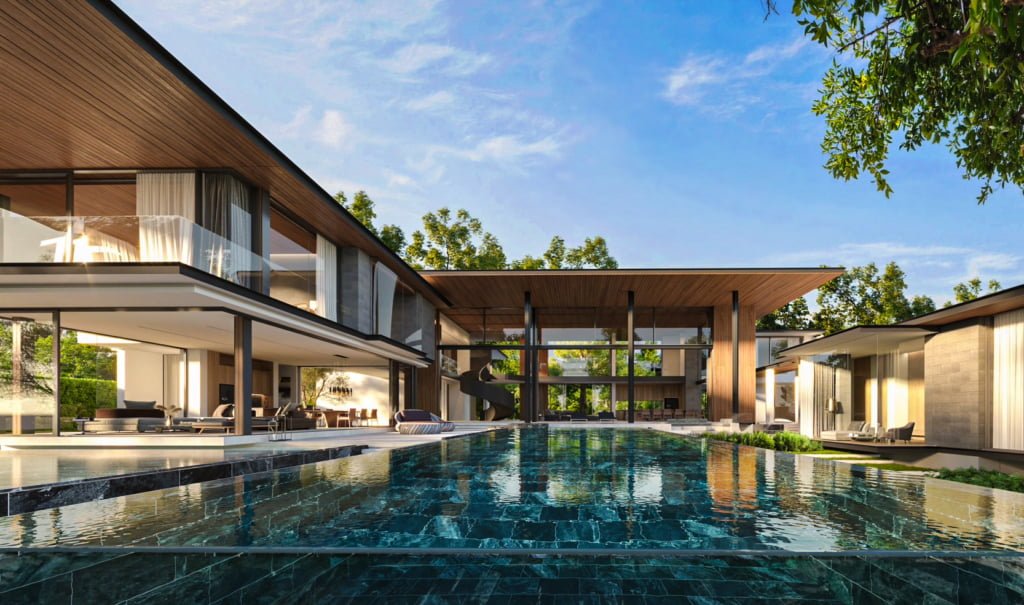 Private pool and garden in luxury Botanica Grand Avenue, Phuket
