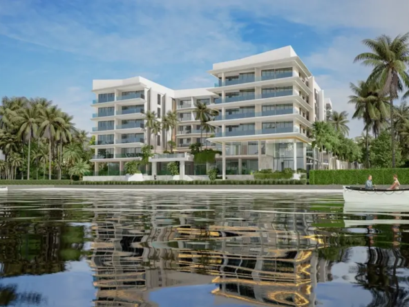 Luxury waterfront condo exterior at Boat Avenue, Phuket