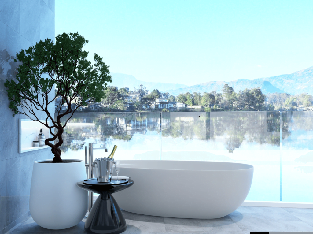 Modern interior of luxury condo in Phuket