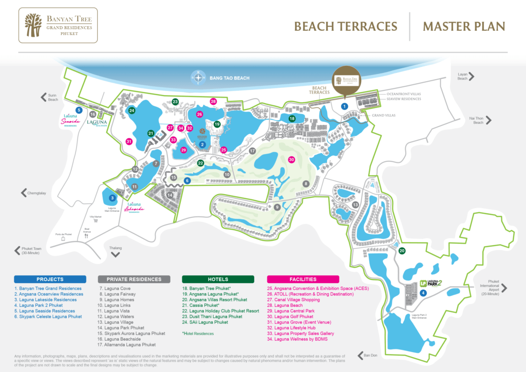 Banyan Tree Resort, Phuket master plan