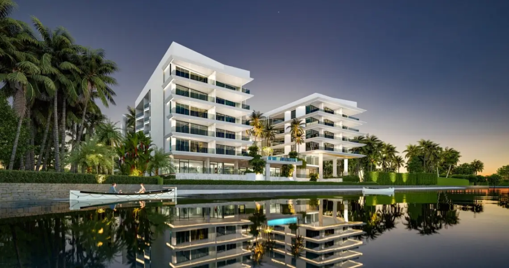 Lakeside view from luxury waterfront condo in Phuket