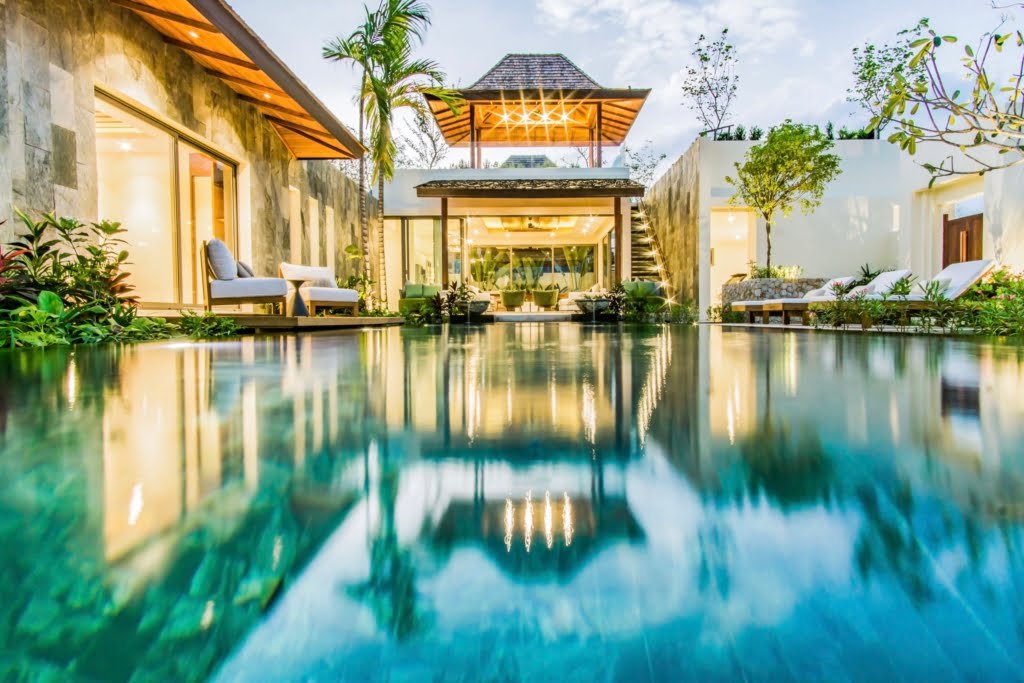Private pool in tropical villa in Bangtao, Phuket