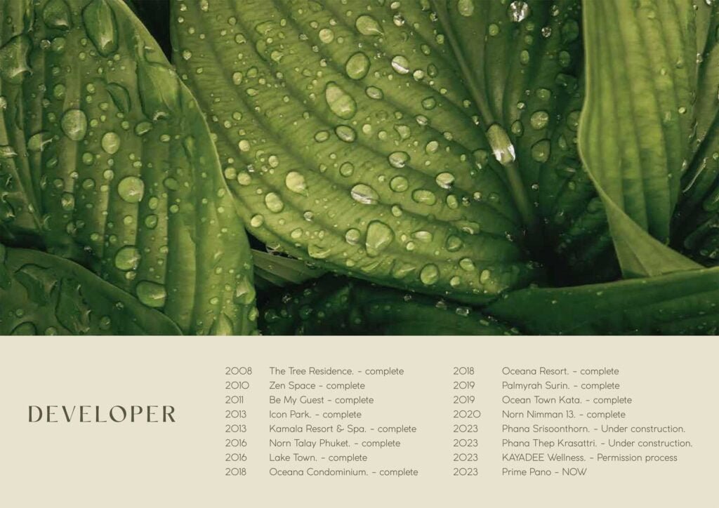 Developer info and other projects list for Phuket Plus Co., Ltd.