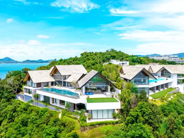 Luxury villa exterior at Cape Yamu, Phuket