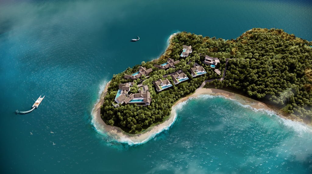 drone view of Cape Yamu, Phuket
