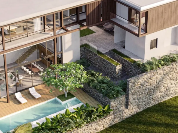 Kiara Reserve Residences Anantara Layan luxury villa bird view
