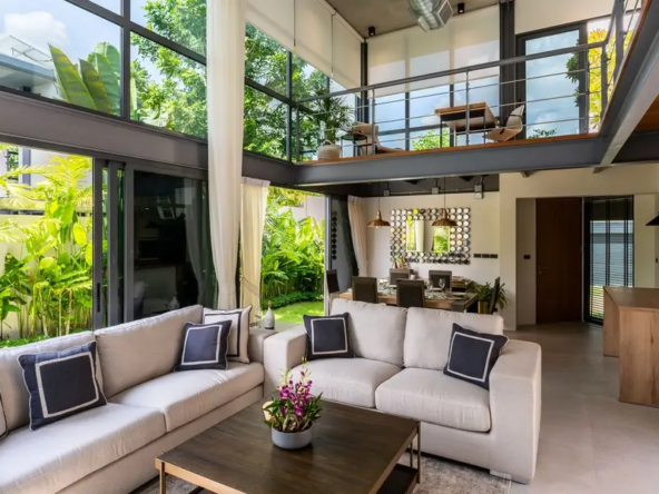 Eco-friendly villa with solar panels near Boat Avenue, Phuket