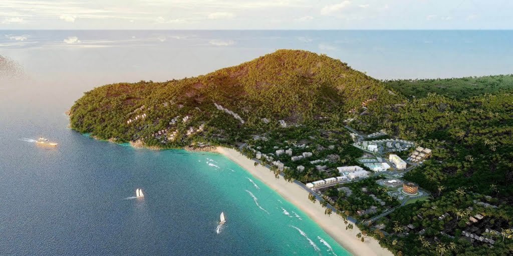 Aerial view of Luxury Residences Naithon Beach