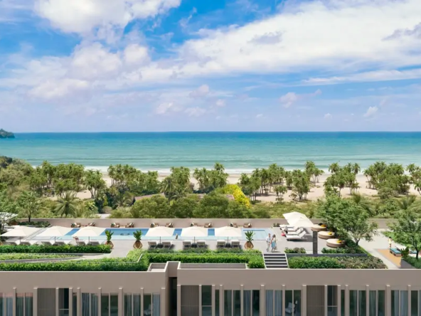 Luxury seaside condo exterior near Bangtao Beach, Phuket