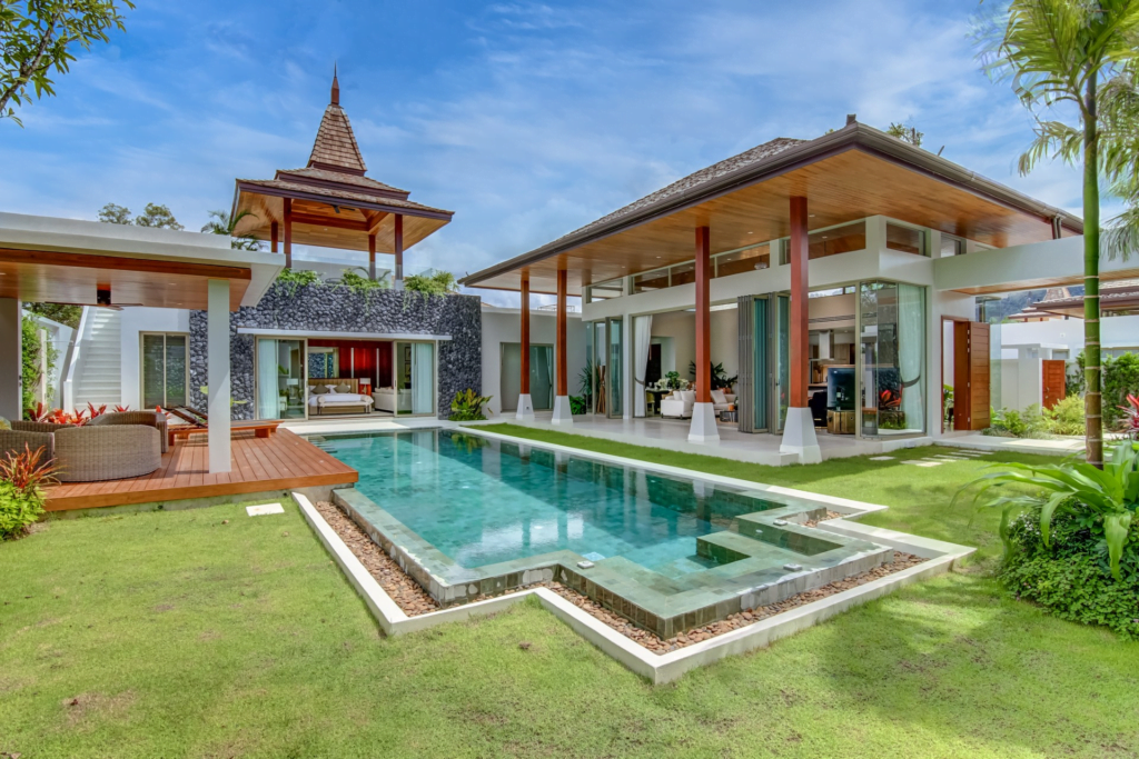 Spacious interiors of exclusive villa in Phuket
