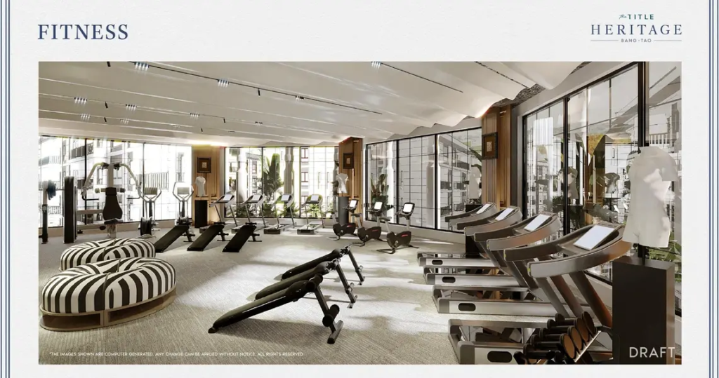 Exclusive luxury gym at The Title Heritage Phuket
